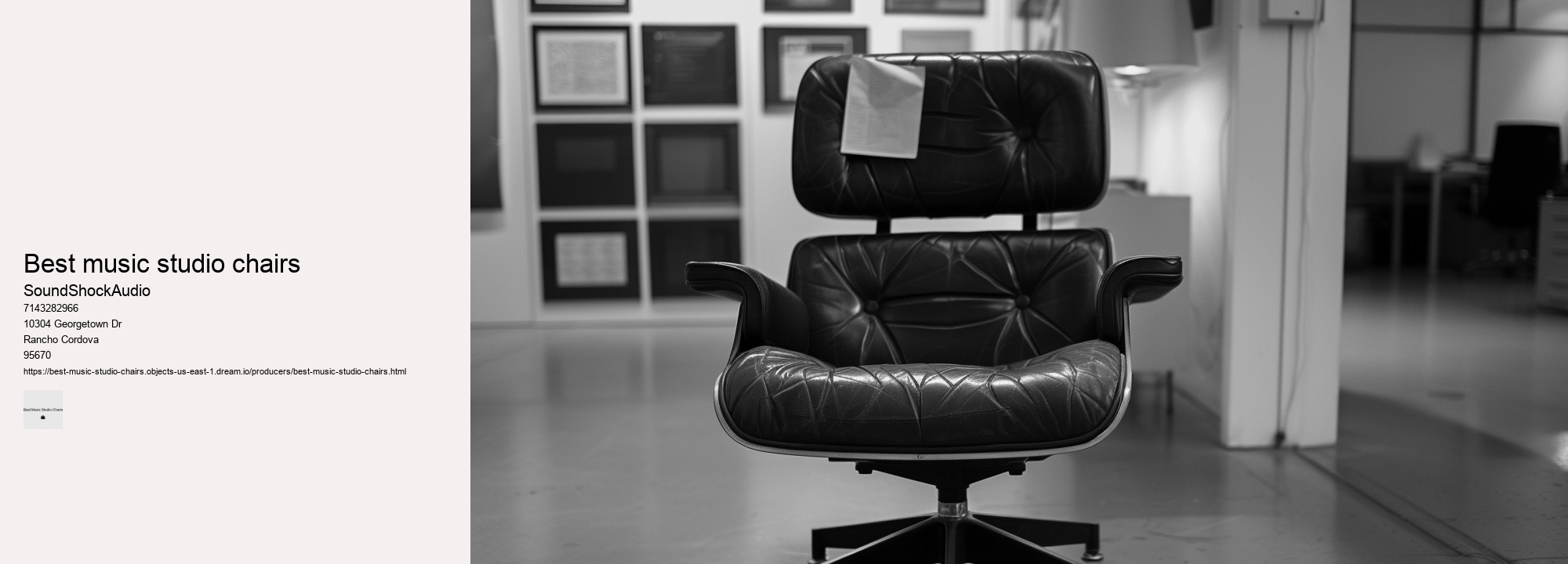 best music studio chairs